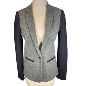 Vintage Y2K J.Crew Wool Cotton Blend Two-Tone Blazer Size 4 – New Without Tags